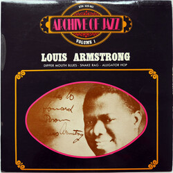 Louis Armstrong Archive Of Jazz Volume 1 - Louis Armstrong Vinyl LP USED