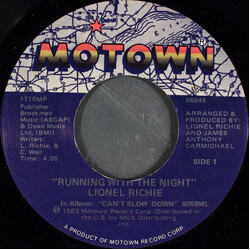 Lionel Richie Running With The Night USED VINYL 7INCH 45 RPM