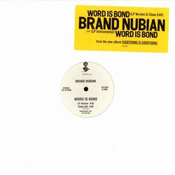 Brand Nubian Word Is Bond USED VINYL 12INCH PROMO