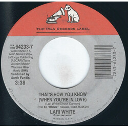 Lari White That's How You Know (When You're In Love) USED VINYL 7INCH SINGLE