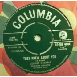 George Maharis They Knew About You / Love Me As I Love You USED VINYL 7INCH 45 RPM
