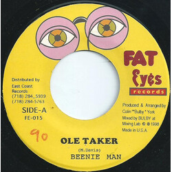 Beenie Man Ole Taker USED VINYL 7INCH 45 RPM