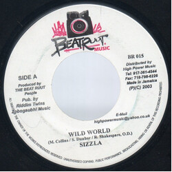 Sizzla Wild World USED VINYL 7INCH 45 RPM
