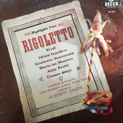 Giuseppe Verdi / Hilde Güden / Giulietta Simionato / Mario del Monaco / Aldo Protti / Cesare Siepi / Alberto Erede Highlights From Rigoletto Vinyl LP 