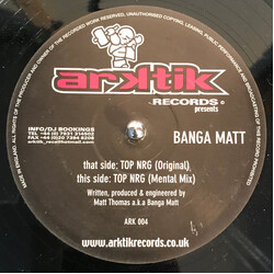 Banga Matt / Vincent Castle Top NRG USED VINYL 12INCH