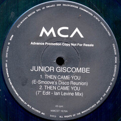 Norman Giscombe Jr. Then Came You USED VINYL 12INCH 45 RPM PROMO
