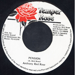 Anthony Red Rose Pension USED VINYL 7INCH 45 RPM