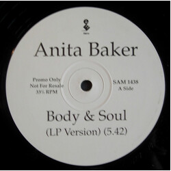 Anita Baker Body & Soul USED VINYL 12INCH 33 S RPM PROMO