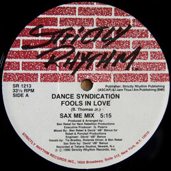 Dance Syndication Fools In Love USED VINYL 12INCH 33 S RPM