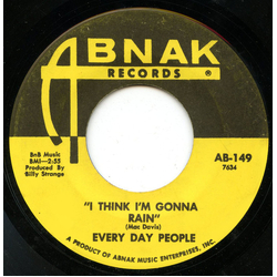 Everyday People (11) I Think I'm Gonna Rain / Half And Half USED VINYL 7INCH 45 RPM SINGLE