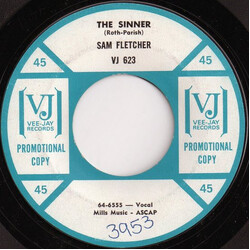 Sam Fletcher The Sinner USED VINYL 7INCH 45 RPM PROMO