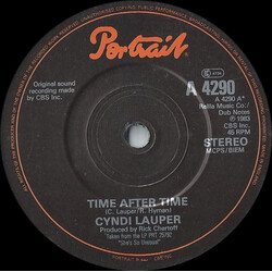 Cyndi Lauper Time After Time USED VINYL 7INCH SINGLE 45 RPM