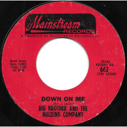 Big Brother & The Holding Company Down On Me USED VINYL 7INCH 45 RPM SINGLE STYRENE