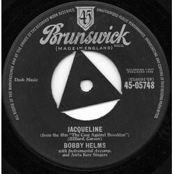Bobby Helms / The Anita Kerr Singers Jacqueline / Living In The Shadow Of The Past USED VINYL 7INCH 45 RPM SINGLE