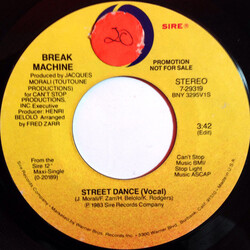 Break Machine Street Dance USED VINYL 7INCH 45 RPM SINGLE PROMO