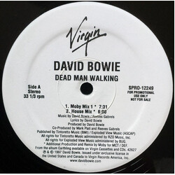 David Bowie Dead Man Walking VINYL 12" USED
