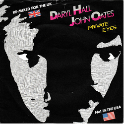 Daryl Hall & John Oates Private Eyes VINYL 7" USED
