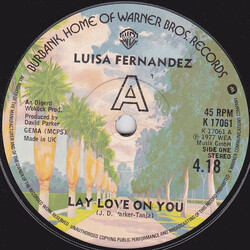 Luisa Fernandez Lay Love On You USED VINYL 7INCH