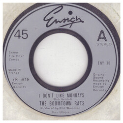 The Boomtown Rats I Don't Like Mondays Vinyl 7" USED