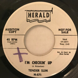 Tender Slim Im Checkin Up / Dont Cut Out On Me USED VINYL 7INCH 45 RPM SINGLE PROMO