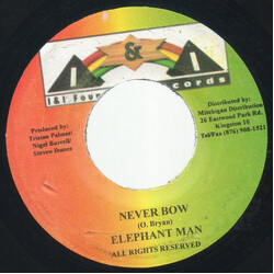 Elephant Man Never Bow USED VINYL 7INCH 45 RPM