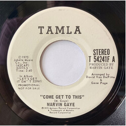 Marvin Gaye Come Get To This USED VINYL 7INCH PROMO