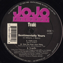 Teulé Sentimentally Yours VINYL 12" USED