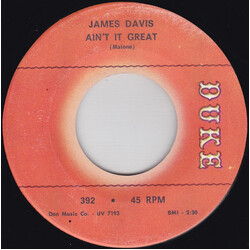 James "Thunderbird" Davis Ain't It Great / Bad Dream USED VINYL 7INCH SINGLE