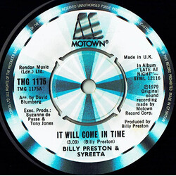 Billy Preston / Syreeta It Will Come In Time Vinyl 7" USED