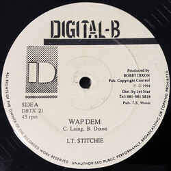 Lieutenant Stitchie Wap Dem USED VINYL 12INCH 45 RPM
