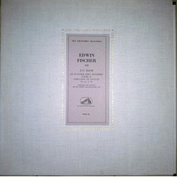 Edwin Fischer / Johann Sebastian Bach Le Clavier Bien Tempéré Livre II ; Préludes Et Fugues Nos 45 A 48 Vinyl LP USED