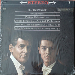 Sergei Rachmaninoff / Philippe Entremont / Leonard Bernstein / New York Philharmonic Concerto No. 2 / Three Preludes For Piano Vinyl LP USED