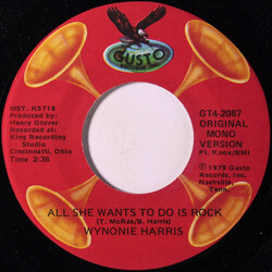 Wynonie Harris All She Wants To Do Is Rock USED VINYL 7INCH 45 RPM REISSUE