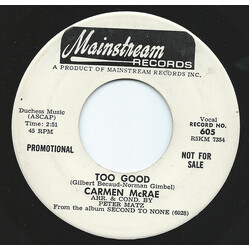 Carmen McRae Too Good / Love In Vain Vinyl 7" USED
