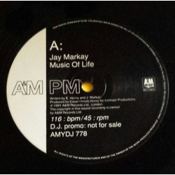 Jay Markay Music Of Life Vinyl 12" USED