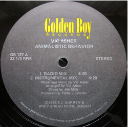 Vic Asher Animalistic Behavior VINYL 12" USED