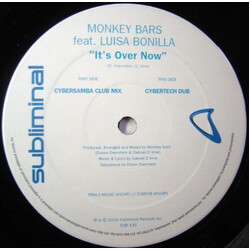 Monkey Bars It's Over Now VINYL 12" USED