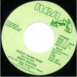 Eddy Raven Right Hand Man USED VINYL 7INCH 45 RPM PROMO
