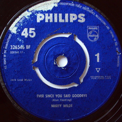 Marty Wilde Ever Since You Said Goodbye Vinyl 7" USED