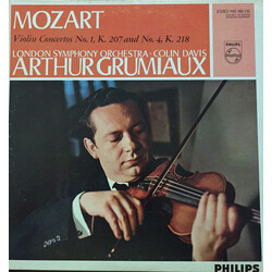 Arthur Grumiaux / The London Symphony Orchestra / Sir Colin Davis / Wolfgang Amadeus Mozart Violin Concertos In B Flat Major K. 207 And In D Major K. 
