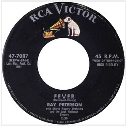 Ray Peterson Fever / We're Old Enough To Cry USED VINYL 7INCH 45 RPM SINGLE