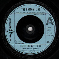 The Bottom Line That's The Way To Go USED VINYL 7INCH SINGLE