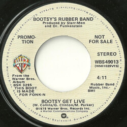 Bootsy's Rubber Band Bootsy Get Live USED VINYL 7INCH 45 RPM SINGLE STEREO MONO PROMO