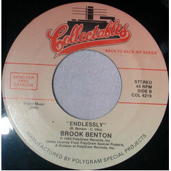Brook Benton Endlessly / Kiddio USED VINYL 7INCH 45 RPM REISSUE