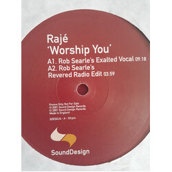 Raje Shwari Worship You USED VINYL 12INCH PROMO 33 S RPM