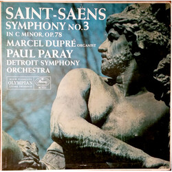 Camille Saint-Saëns / Marcel Dupré / Paul Paray / Detroit Symphony Orchestra Symphony  No. 3 In C Minor, Op. 78 Vinyl LP USED