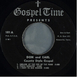 Don And Earl County Style Gospel USED VINYL 7INCH 45 RPM EP