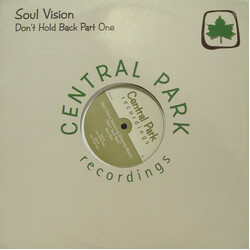 Soul Vision Don't Hold Back (Part One) USED VINYL 12INCH 45 RPM