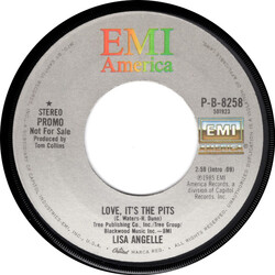 Lisa Angelle Love, It's The Pits USED VINYL 7INCH 45 RPM SINGLE PROMO STEREO