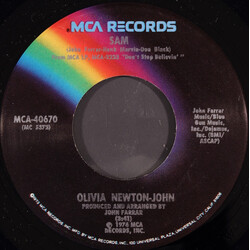 Olivia Newton-John Sam / I'll Bet You A Kangaroo USED VINYL 7INCH 45 RPM SINGLE